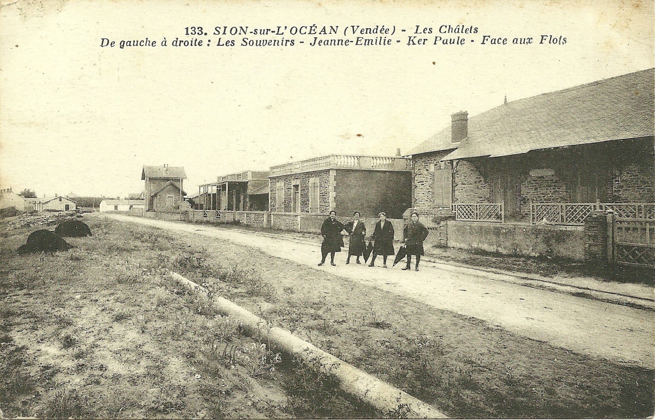 Sion-sur-l'Océan, les chalets.