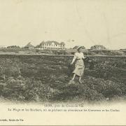 Sion, la plage et les rochers.
