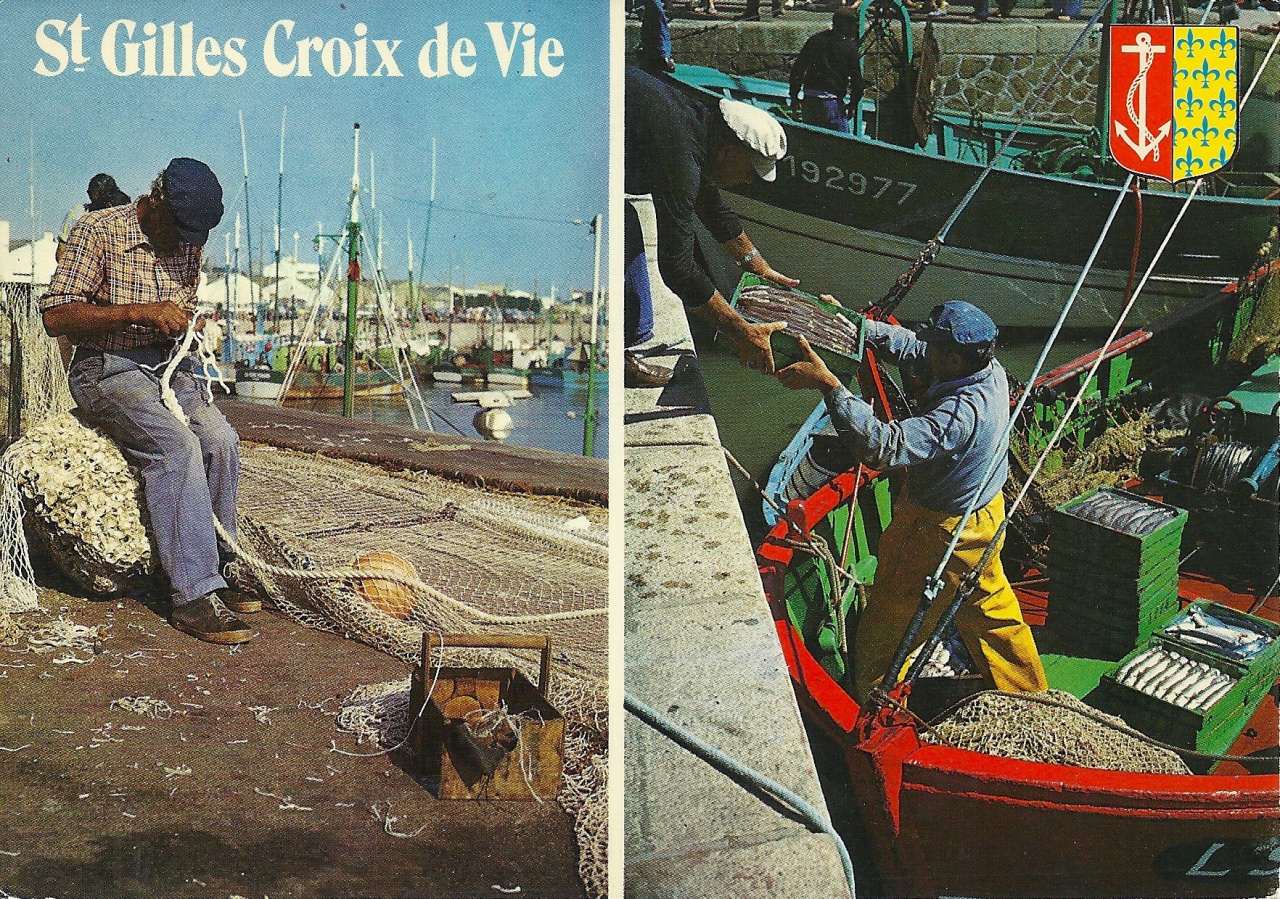 St-Gilles-Croix-de-Vie, le port de pêche.