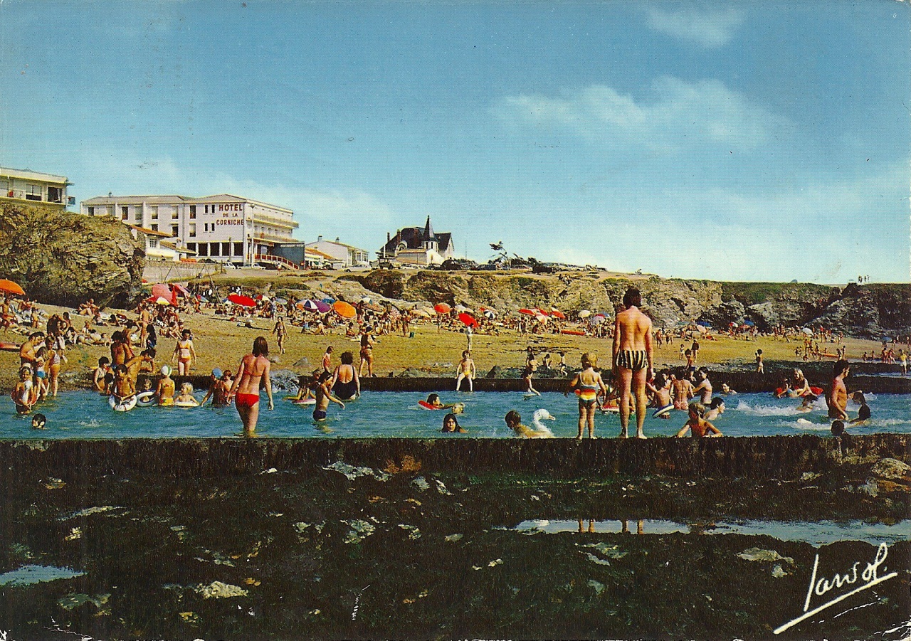 St-Gilles-Croix-de-Vie, la plage de la corniche.
