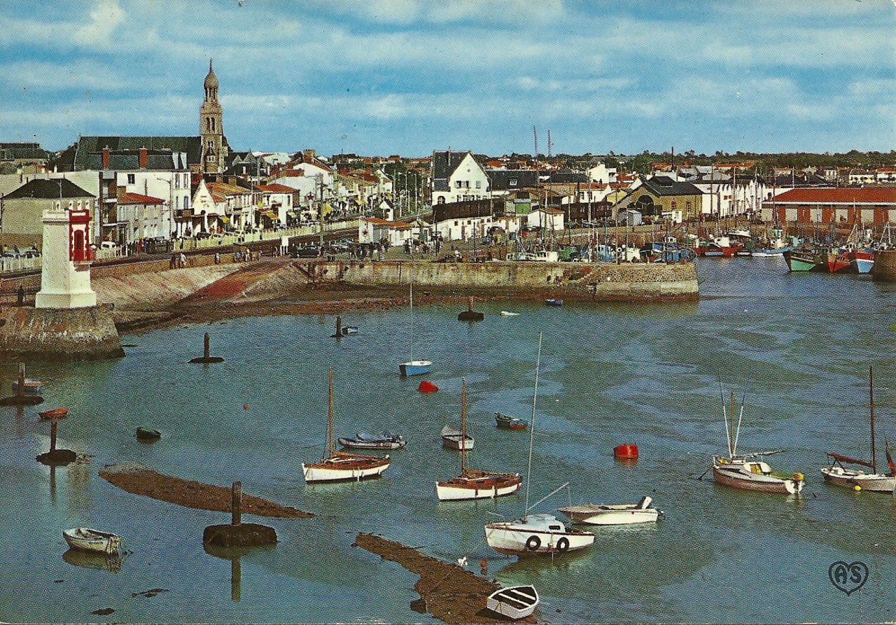 Croix-de-Vie, le port  vue générale.