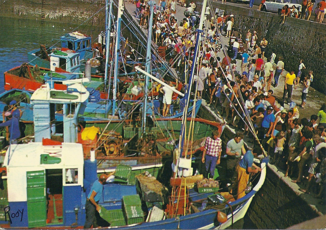 St-Gilles-Croix-de-Vie, arrivée des bateaux.
