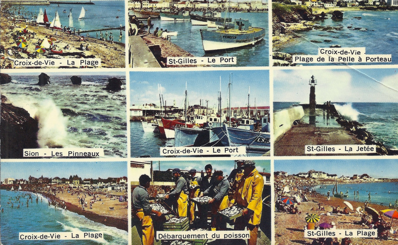 St-Gilles-Croix-de-Vie, carte multivues.