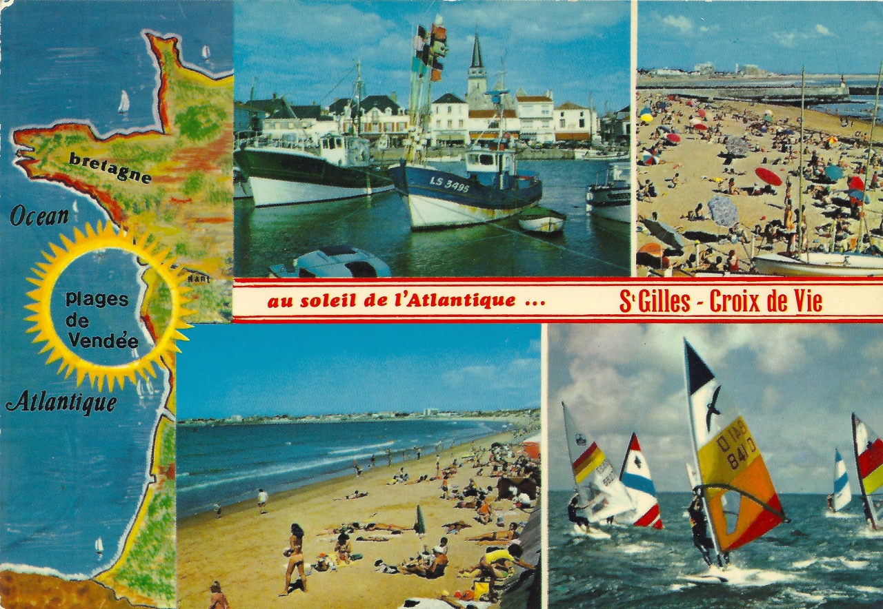 St-Gilles-Croix-de-Vie, carte multivues.