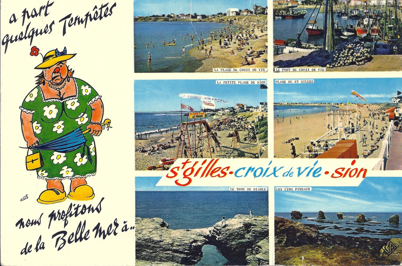 St-Gilles-Croix-de-Vie, carte multivues.