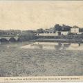 St-Gilles-sur-Vie, vue du pont et les dunes de la Garenne de Retz.