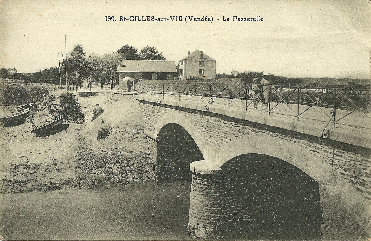 St-Gilles-sur-Vie, la passerelle.