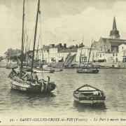 St-Gilles-sur-Vie, le port à marée haute.