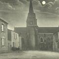 St-Gilles-sur-Vie, l'église et la place du marché.