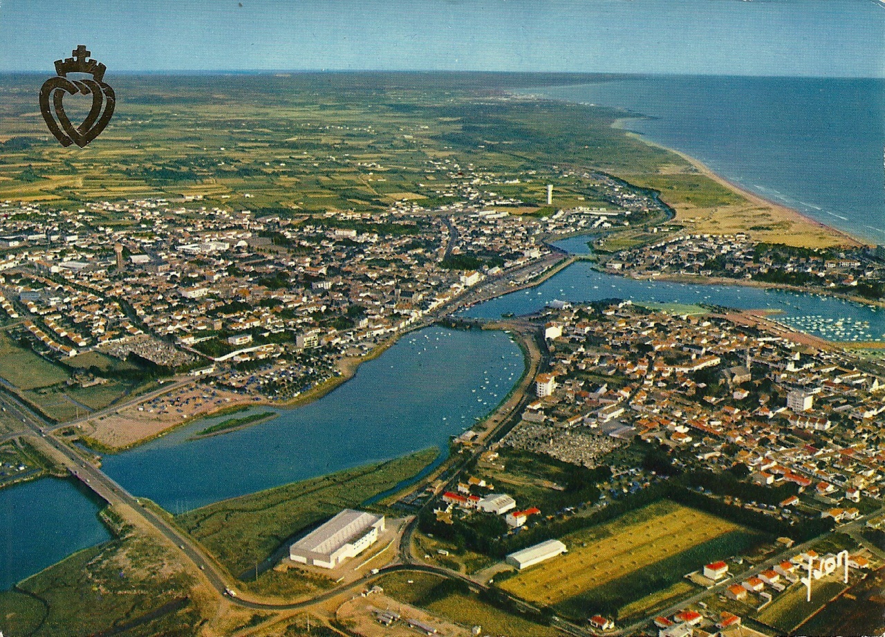 St-Gilles-Croix-de-Vie, vue générale de la ville.