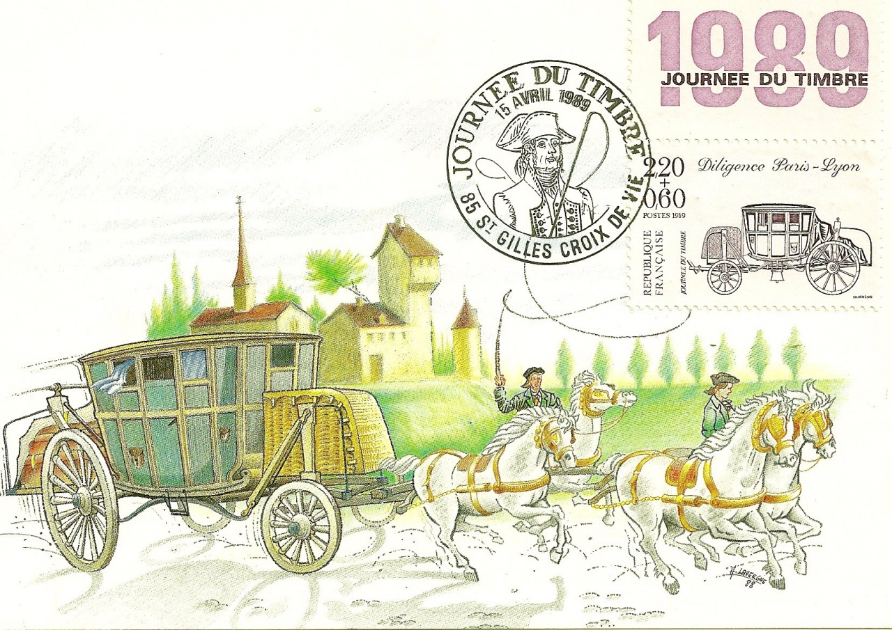 Croix-de-Vie, journée du timbre en 1989.