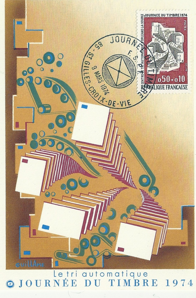Croix-de-Vie, journée du timbre en 1974.