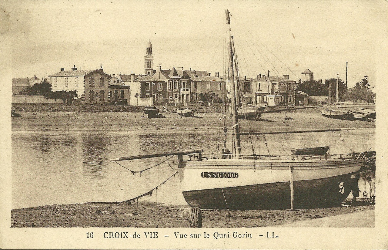 Croix-de-Vie, vue sur le quai Gorin.
