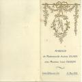 Mariage andree et louis tesson