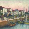 Saint-Gilles-sur-Vie, le quai, un jour de marché.