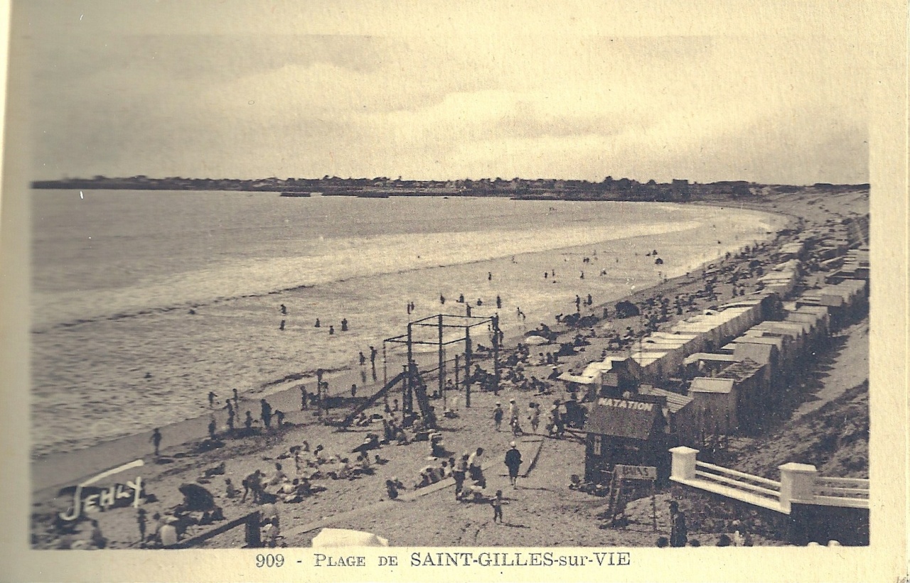 La plage de St-Gilles-sur-Vie.