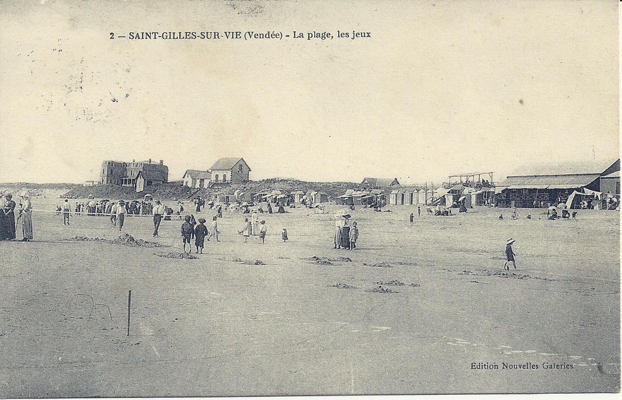 St-Gilles-sur-Vie, la plage, les jeux.