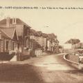 ST-Gilles-Croix-de-Vie, les villas et la plage.