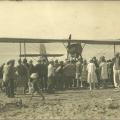 Croix-de-Vie, plage de Boisvinet, hydravion en panne.