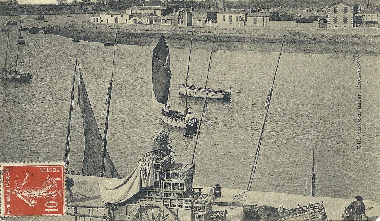 St-Gilles-sur-Vie, panorama de la rivière.