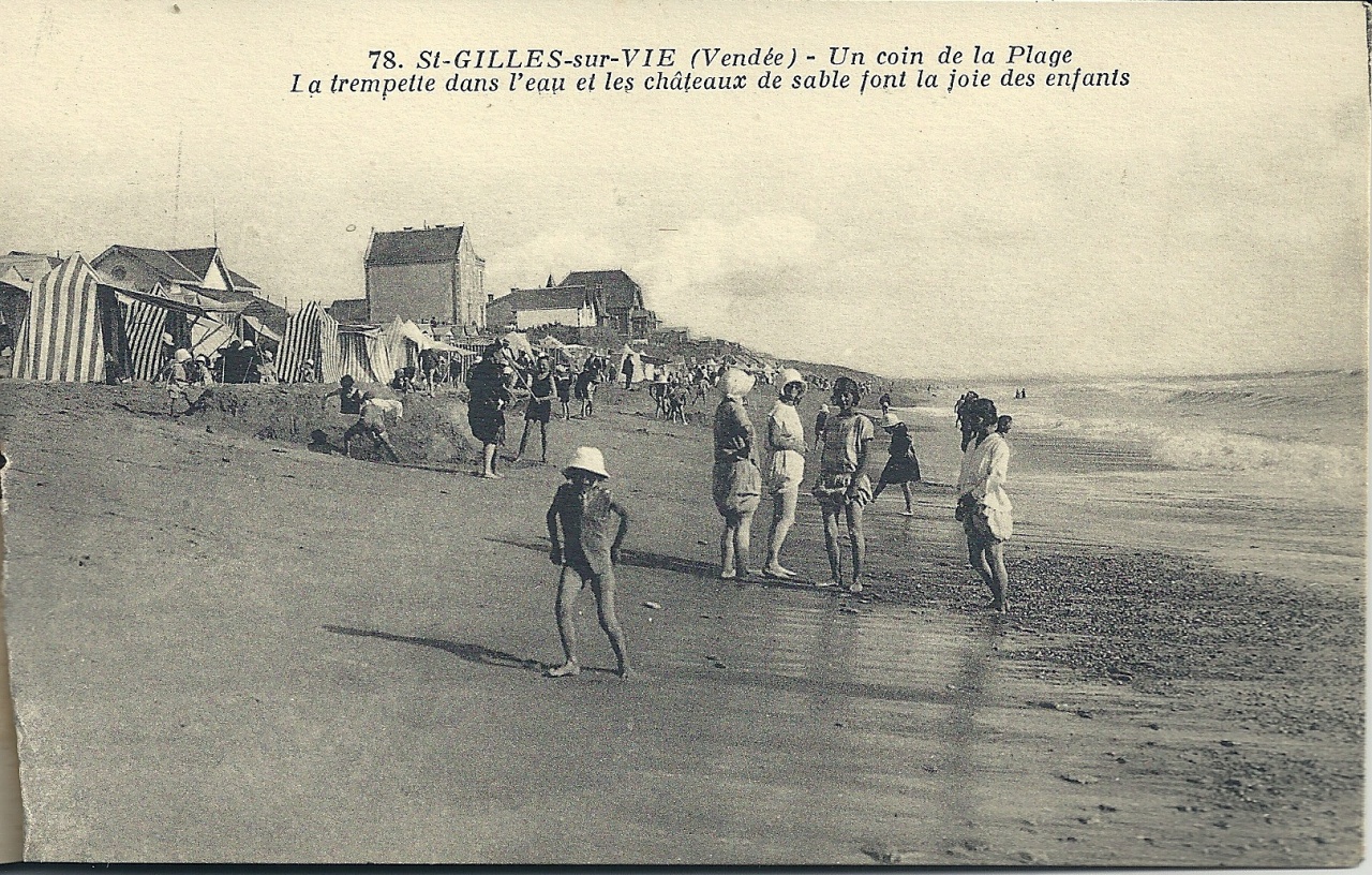 St-Gilles-sur-Vie, un coin de la plage.