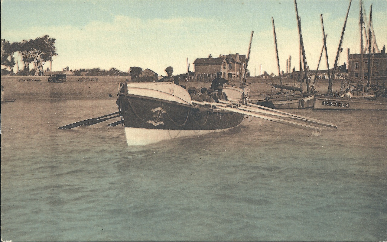 St-Gilles-Croix-de-Vie, sortie du canot de sauvetage.