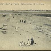 Croix-de-Vie, effet de la plage à marée basse.