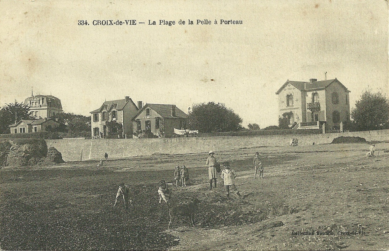 Croix-de-Vie, la plage de la Pelle à Porteau.