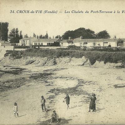 La plage, le casino et la corniche de Croix-de-Vie