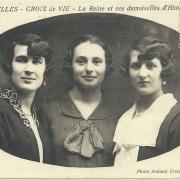 St-Gilles - Croix-de-Vie, la Reine et ses demoiselles d'honneur.