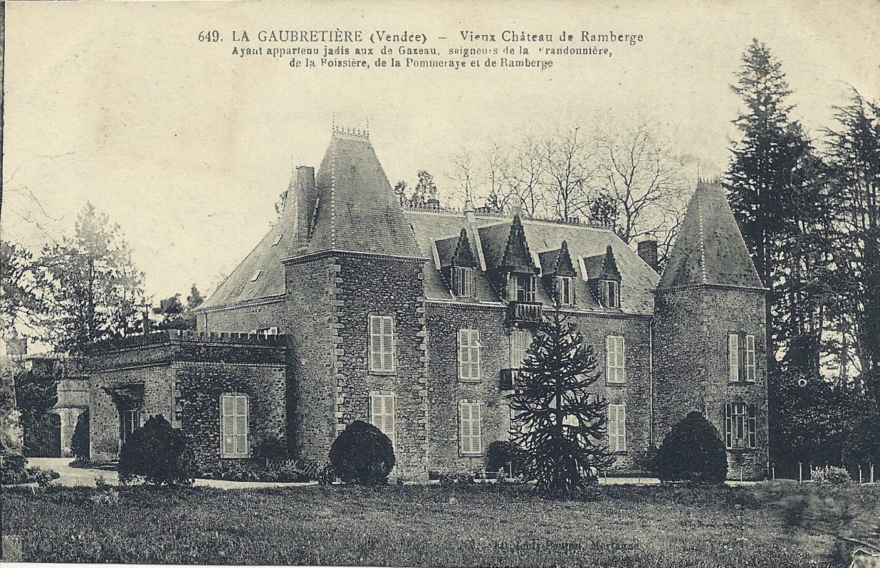 La Gaubretière, le vieux château de Ramberge.