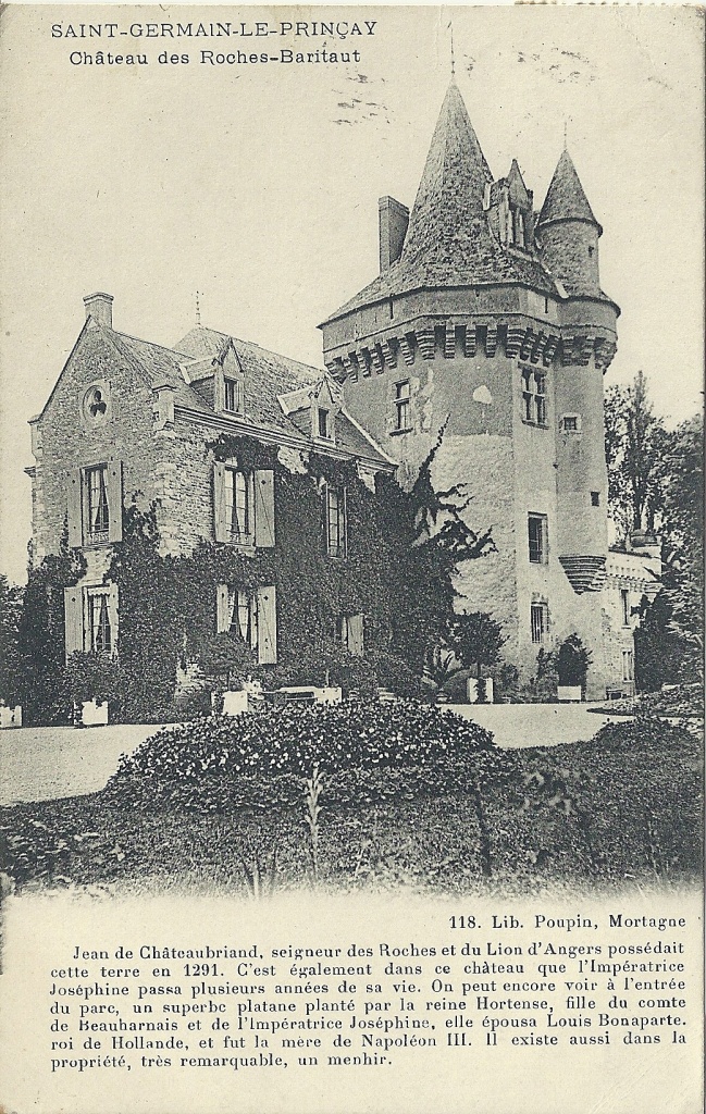 St-Germain-le-Prinçay,  le château des Roches-Baritaut.