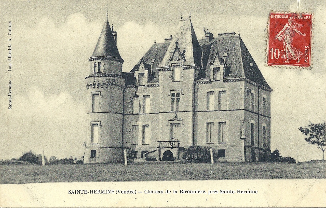 Ste-Hermine, le château de la Bironnière.