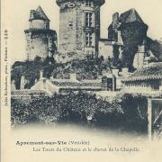 Apremont-sur-Vie, les tours du château.