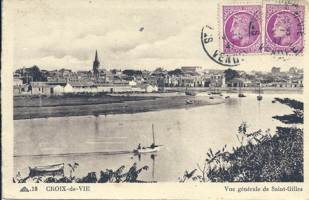 Vue générale de St-Gilles-sur-Vie.