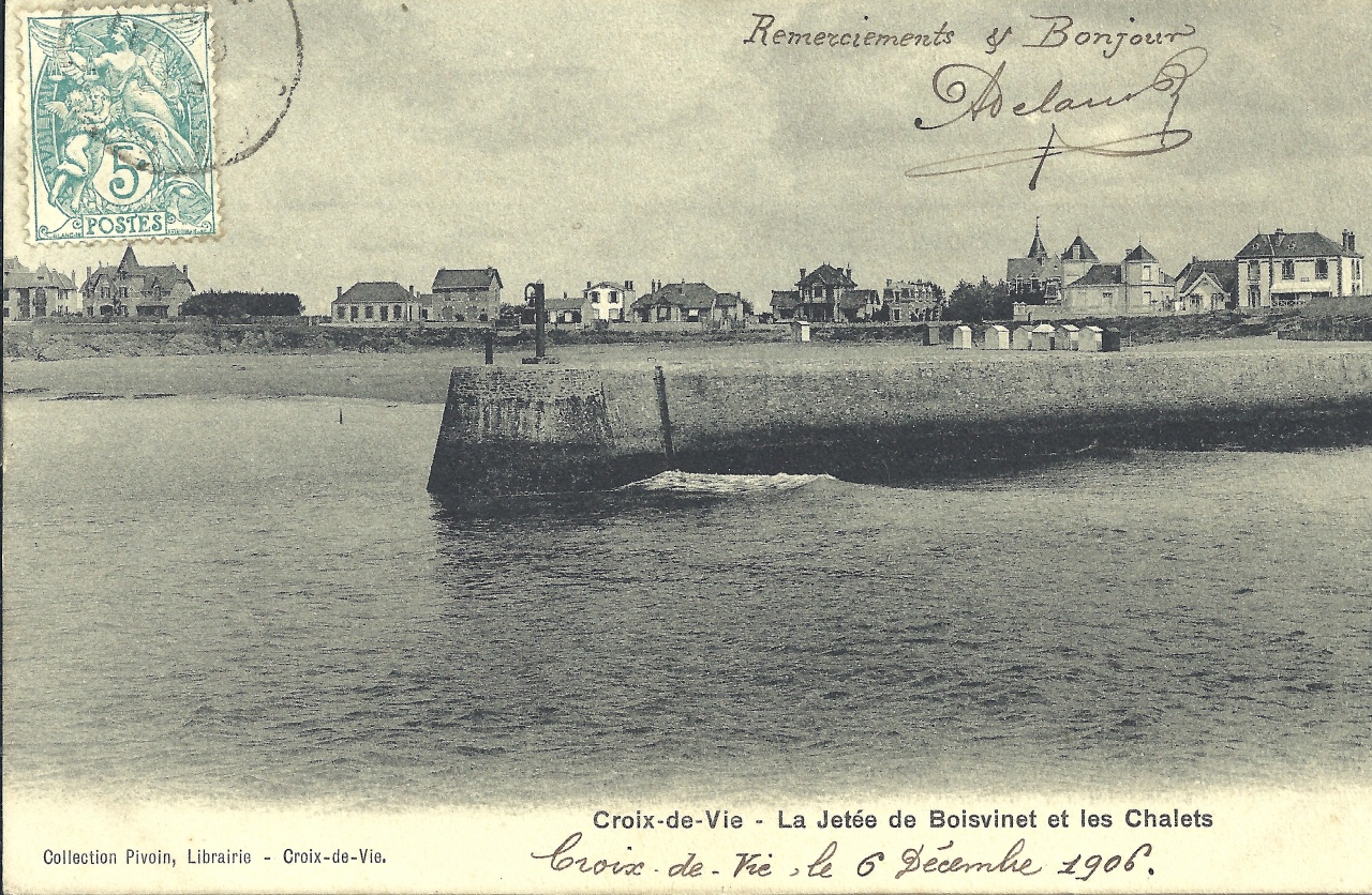 Croix-de-Vie, la jetée de Boisvinet.