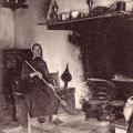 La vendée maraichine, intérieur d'une bourine.