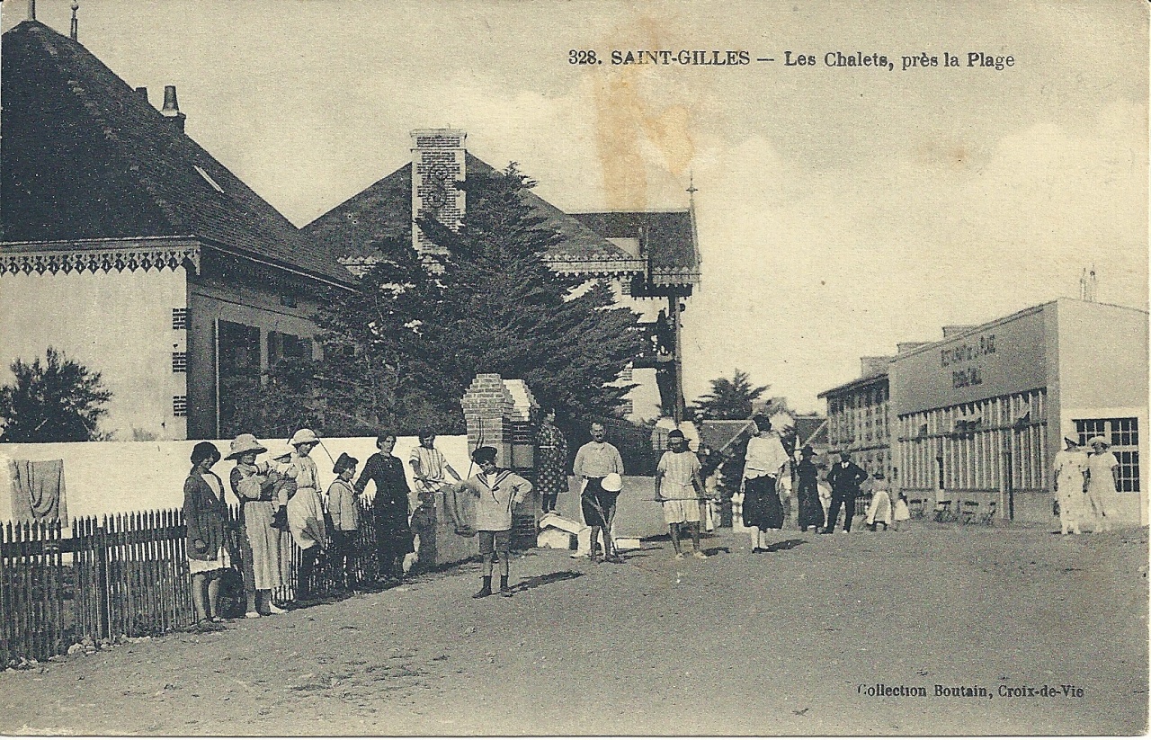 St-Gilles-sur-Vie, les chalets près de la plage.