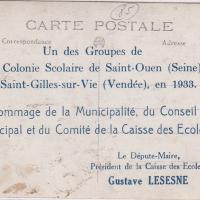 Saint-Gilles-sur-vie, colonie de Saint- Ouen.