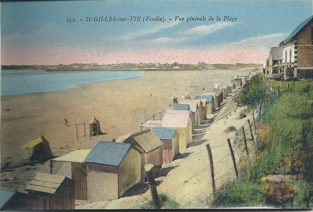 St-Gilles-sur-Vie, vue générale de la plage.