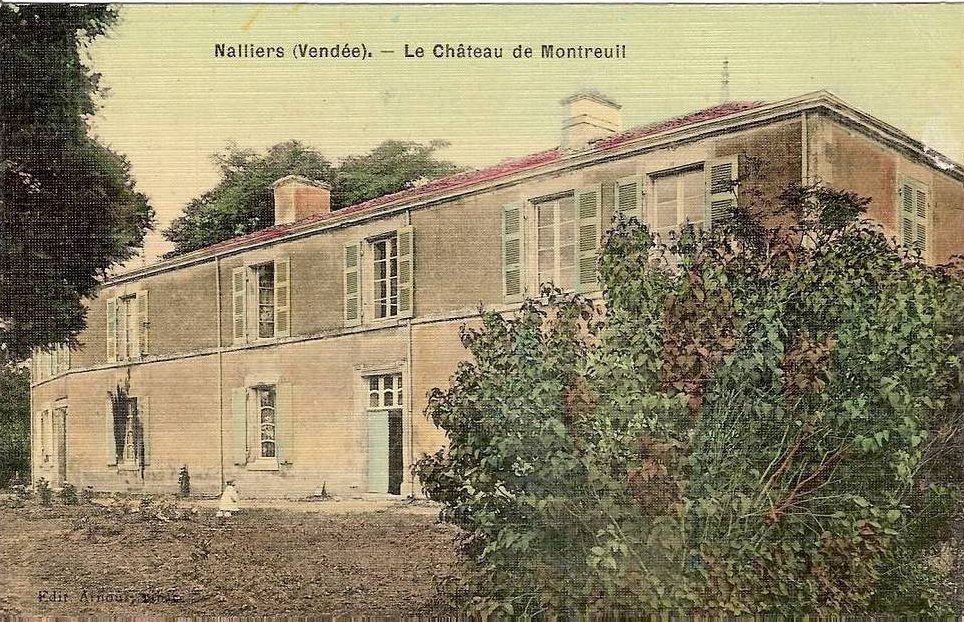 Nalliers, le château de Montreuil.