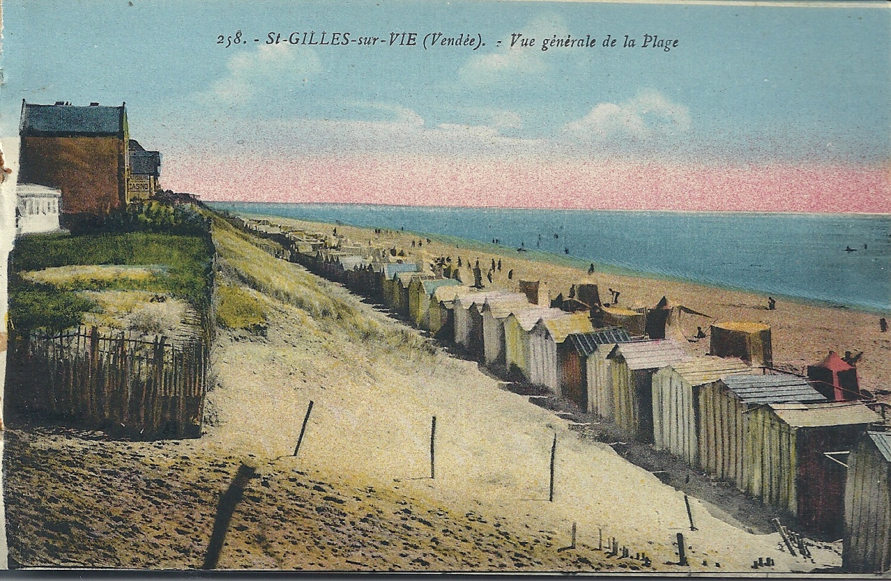 St-Gilles-sur-Vie, vue générale de la plage.