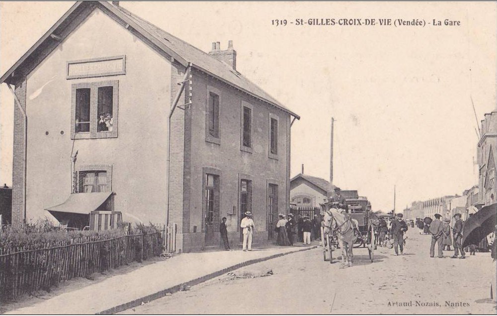 Saint-Gilles-Croix-de-Vie, la gare.