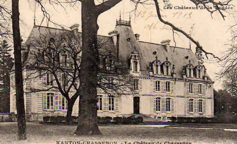 Xanton-chassenon, le château de Chassenon.