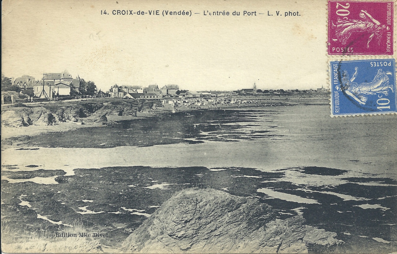 Croix-de-Vie, l'entrée du port.