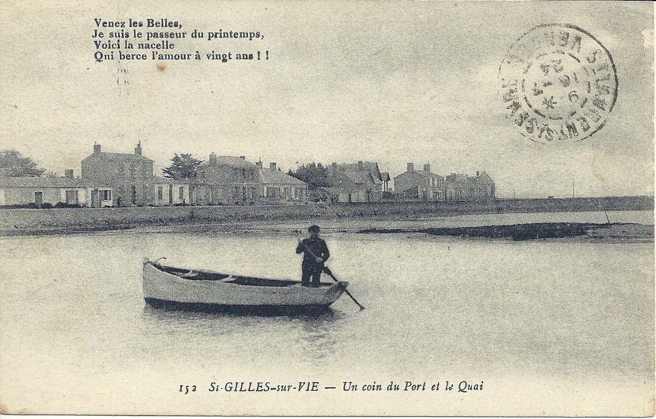 St-Gilles-sur-Vie, un coin du port et du quai.