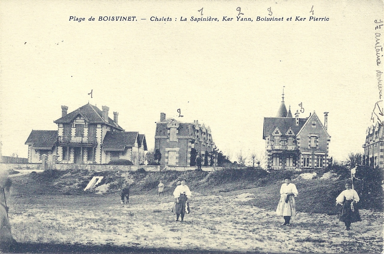 croix-de-Vie, plage de Boisvinet, chalets.