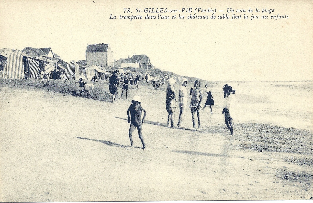 St-Gilles-sur-Vie, un coin de la plage.