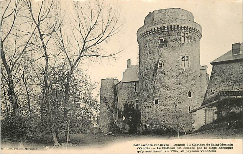 St-André-sur-Sèvre, le château de St Mesmin.