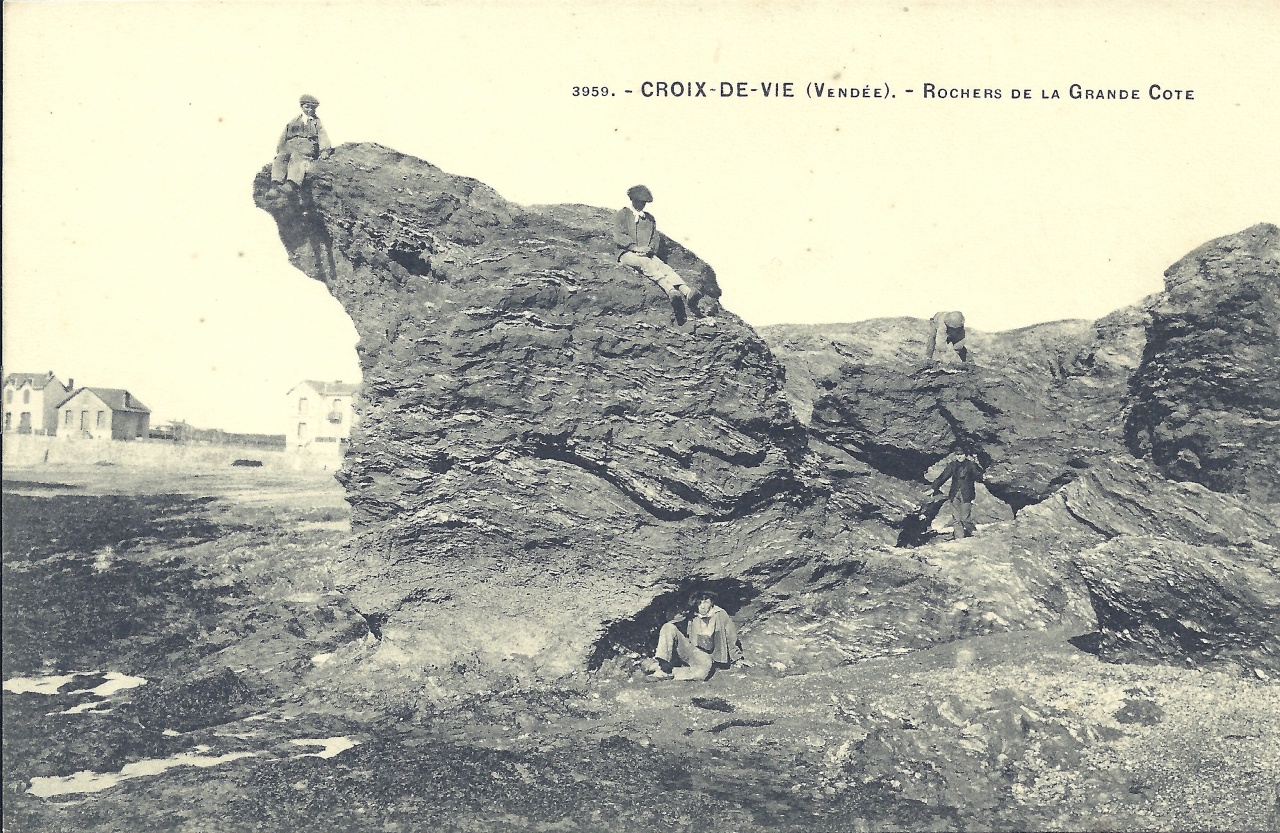 Croix-de-Vie, rochers de la grande côte.